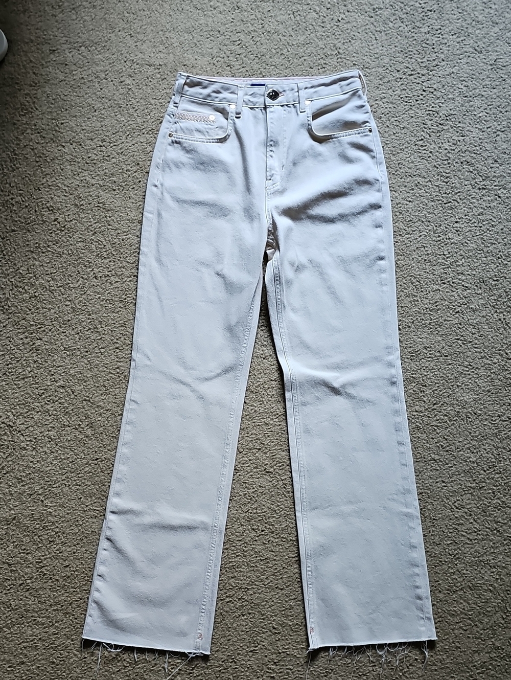 Scotch & Soda The Glow Women’s Off White Straight-Leg Jeans